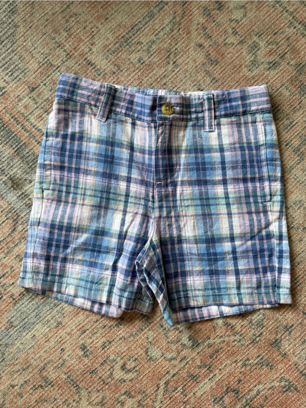 Janie and Jack - Boys Plaid Shorts - 18-24 Mos